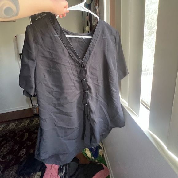 Boohoo Black Sheer Blouse - Picture 4 of 4